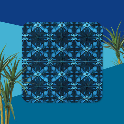 Blue Tile Print Coaster