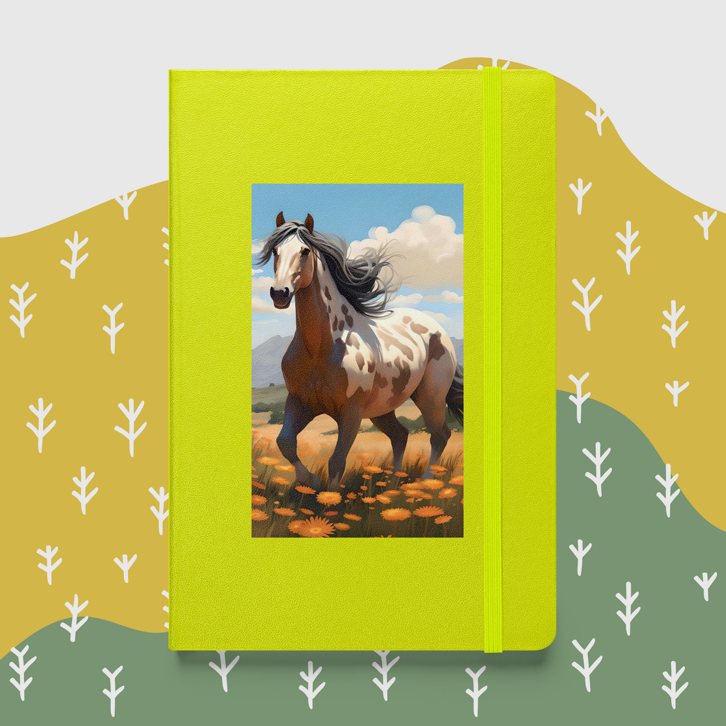 The Sunny Horse Meadow Hardcover Notebook