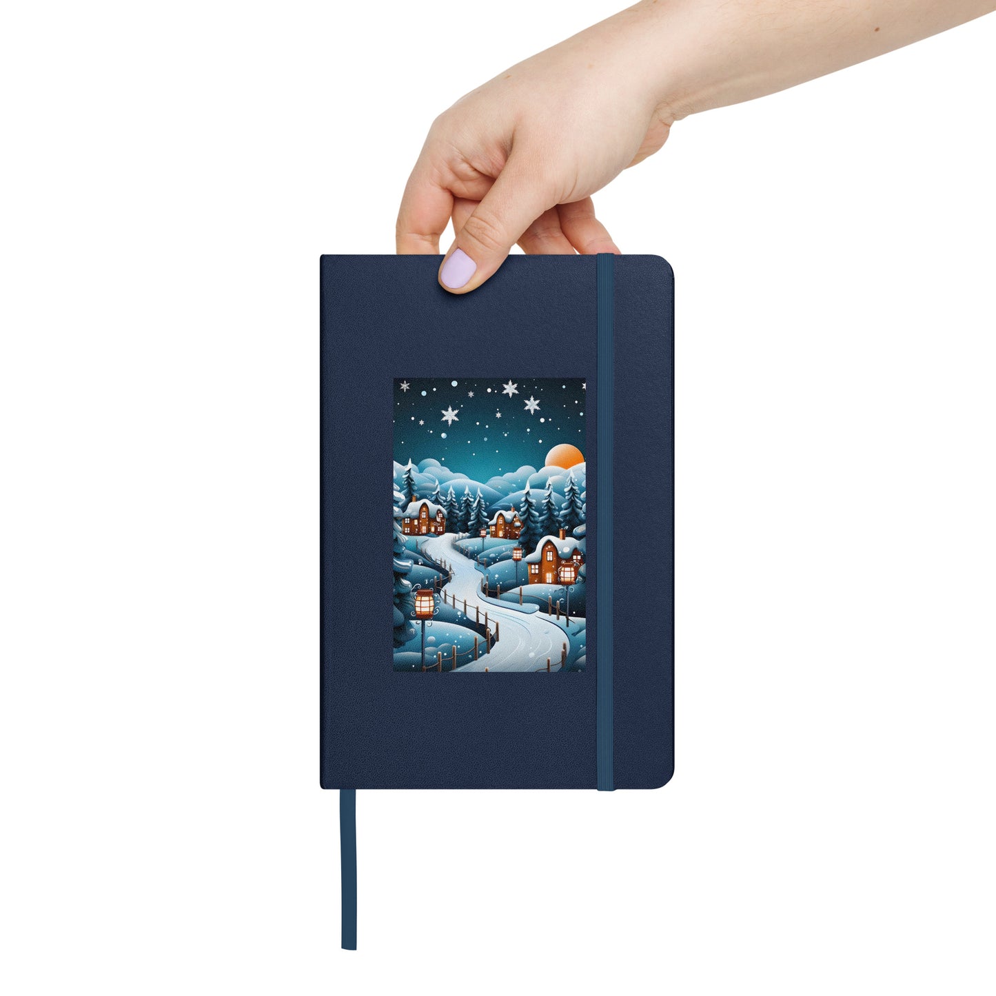 Winter Scene Hardcover Bound Notebook