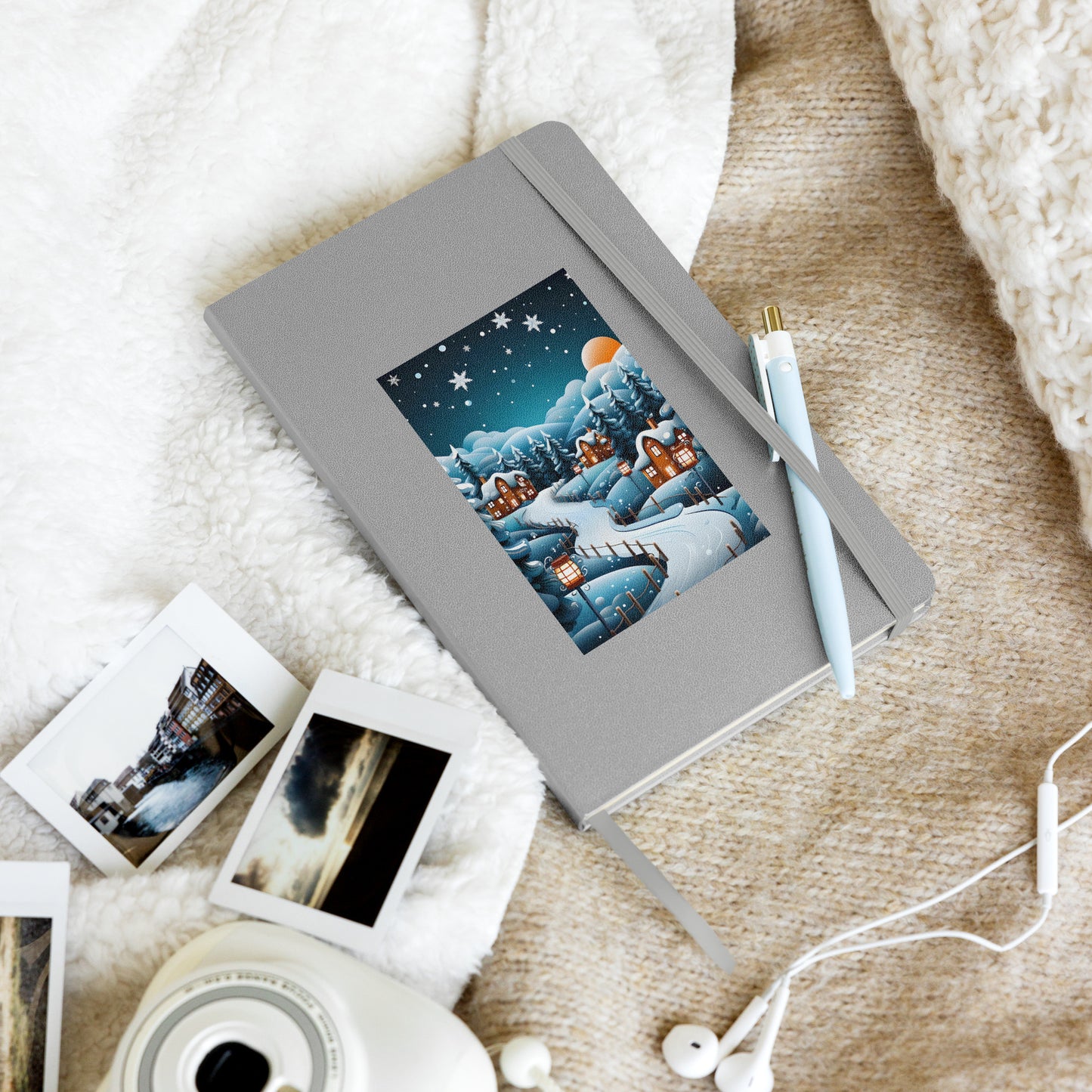 Winter Scene Hardcover Bound Notebook