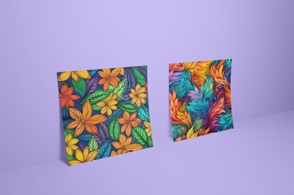 Bright Colors Seamless Floral Papers