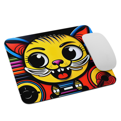 Gamer Cat Mouse Pad