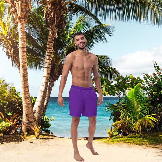 Hot Purple Men's Swim Trunks