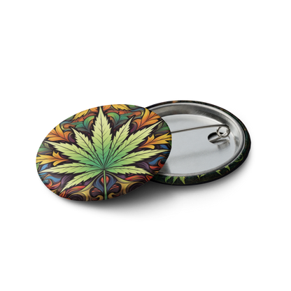 Cosmic Cannabis Set of Pin Buttons
