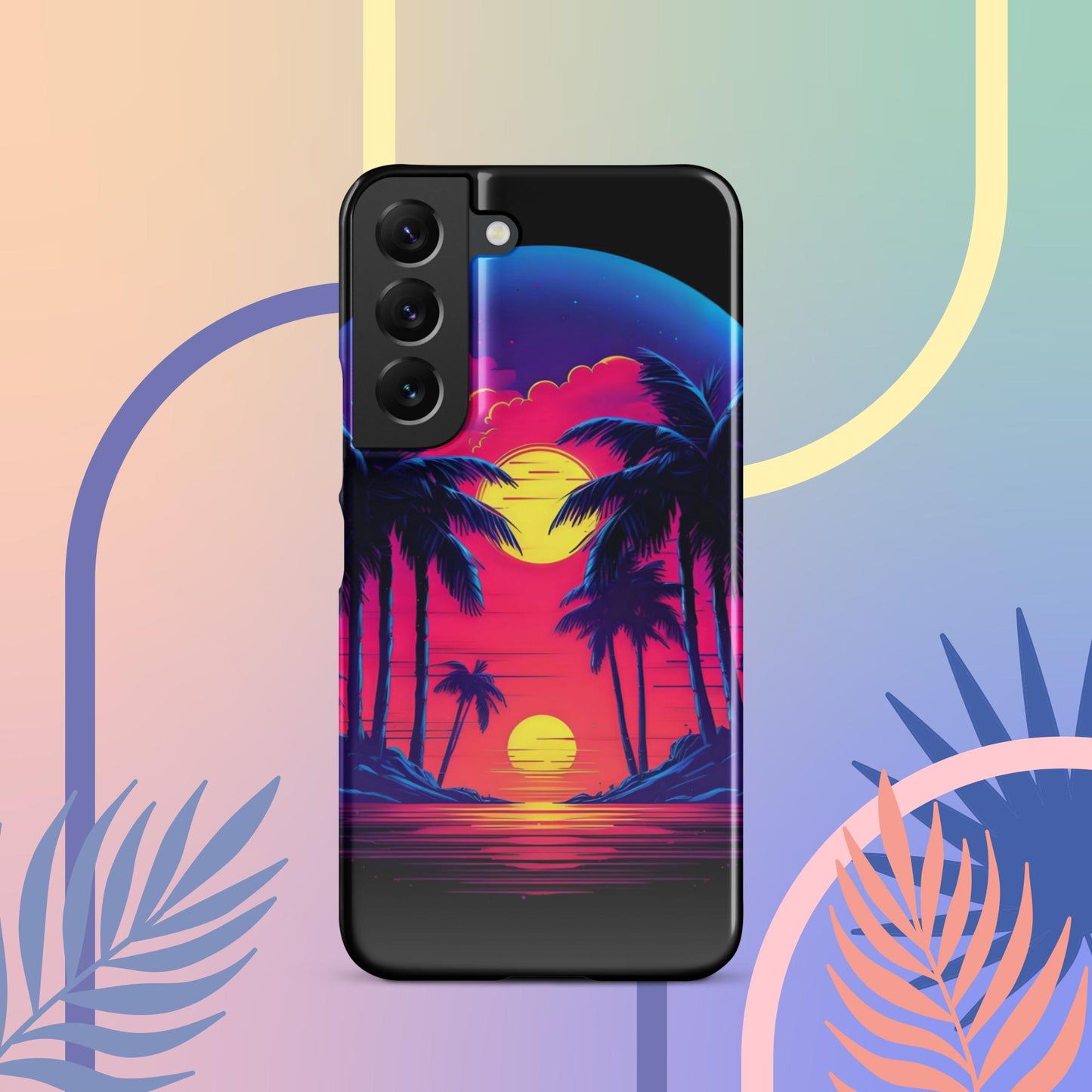 Retro Neon Sunset Snap case for Samsung®