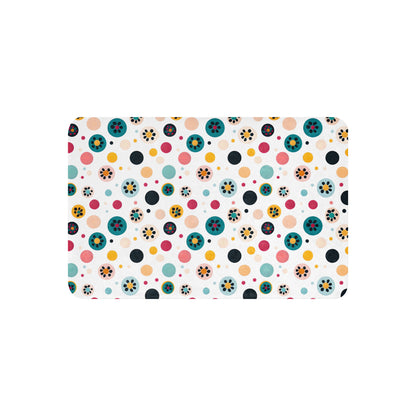 Colorful Dots V2 White Background Sherpa Blanket