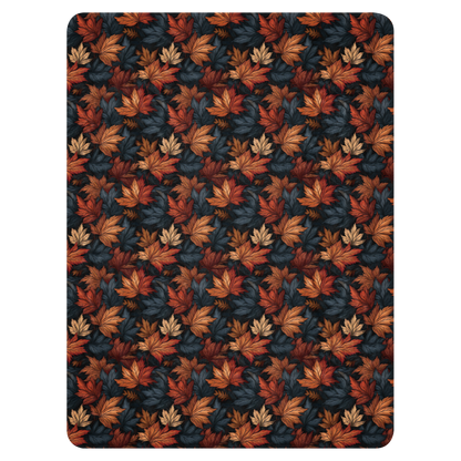 Fall Leaves Sherpa Blanket