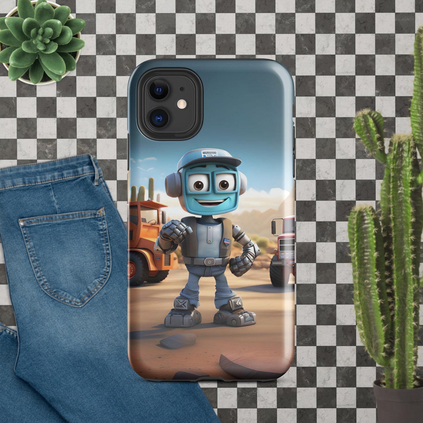 Robo-Dale-O the TruckerBot Tough Case for iPhone®