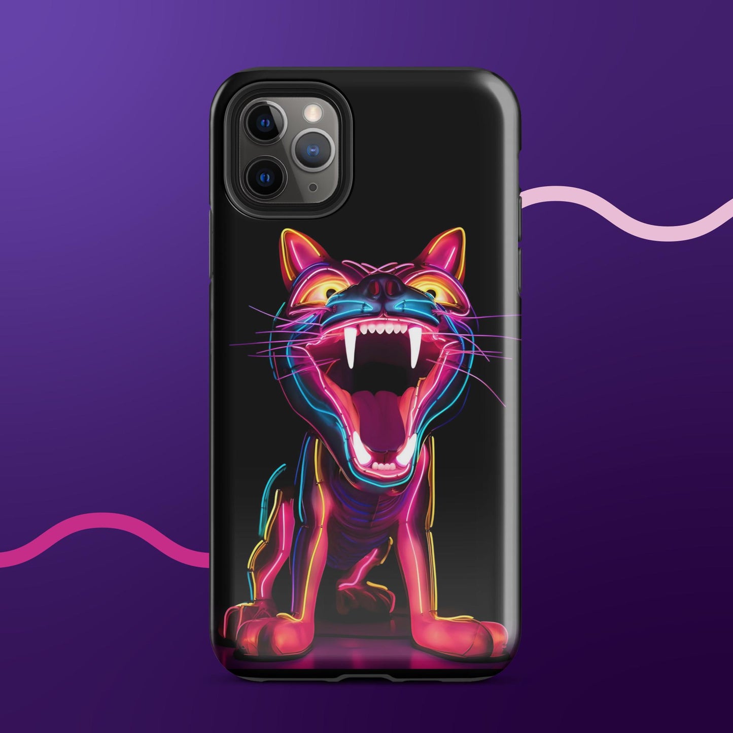 Leon the Neon Cat Tough Case for iPhone®