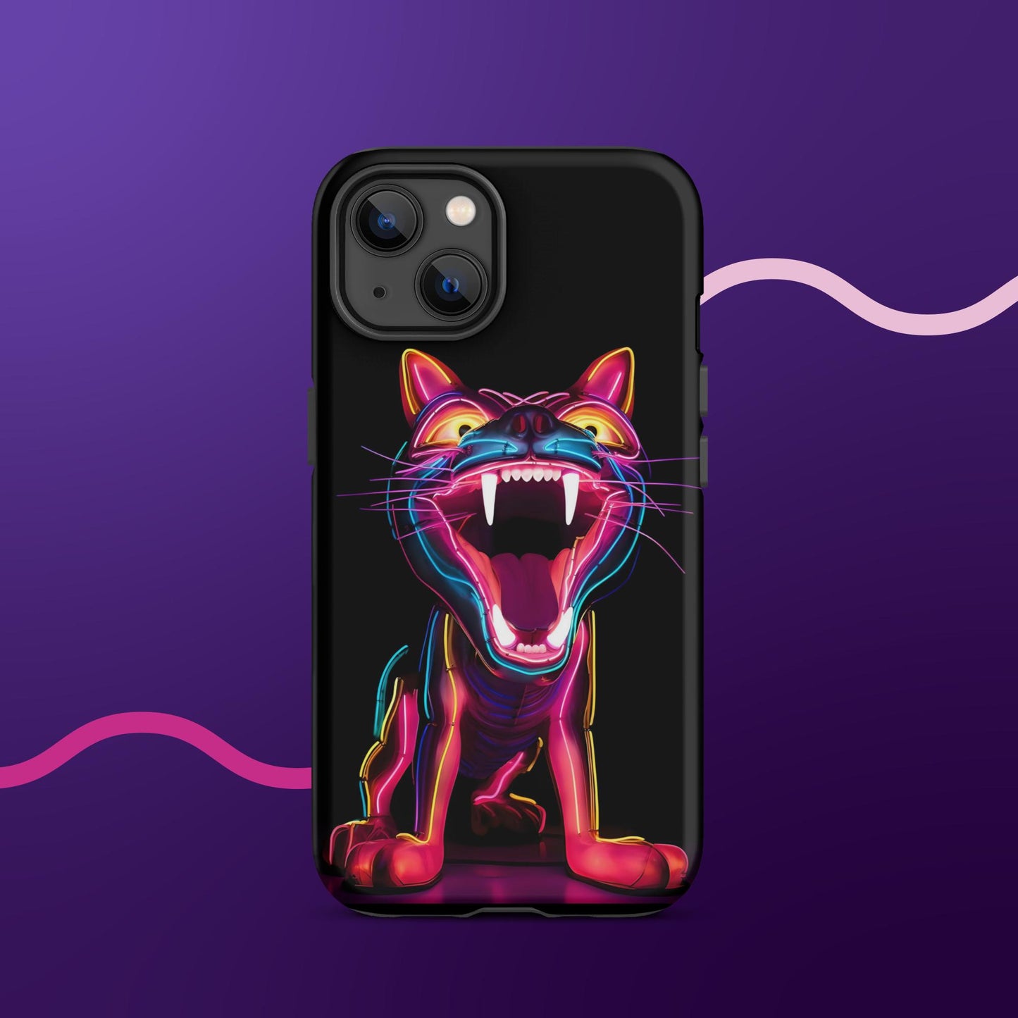 Leon the Neon Cat Tough Case for iPhone®