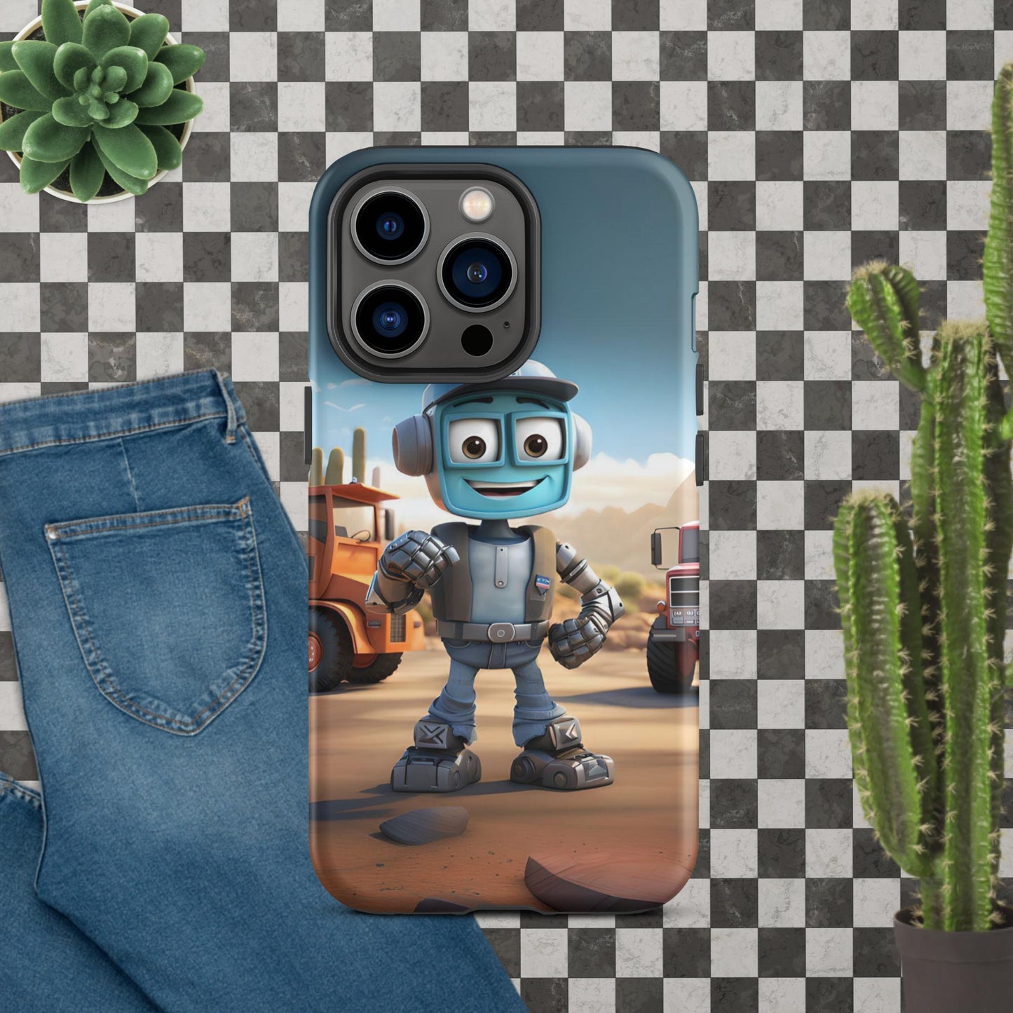 Robo-Dale-O the TruckerBot Tough Case for iPhone®