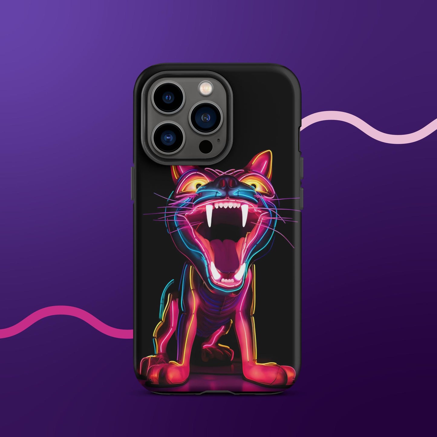 Leon the Neon Cat Tough Case for iPhone®