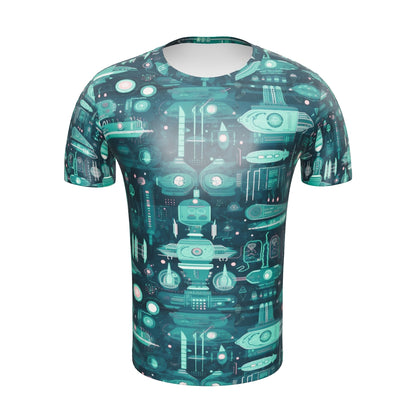 Retro Sci Fi Robot Theme Men's t-shirt
