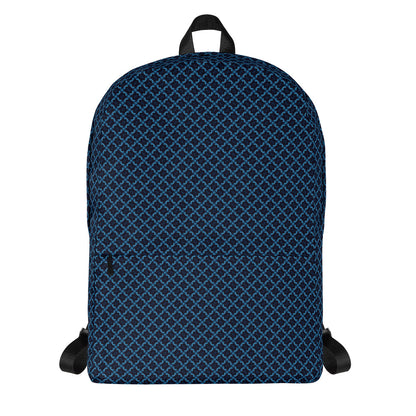Blue Patterned - Medium Sized Backpack - B.Niki Designs