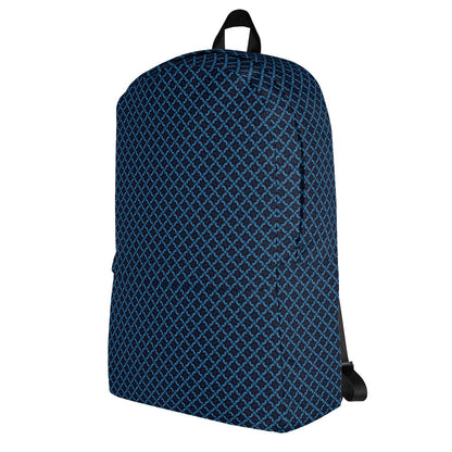 Blue Patterned - Medium Sized Backpack - B.Niki Designs