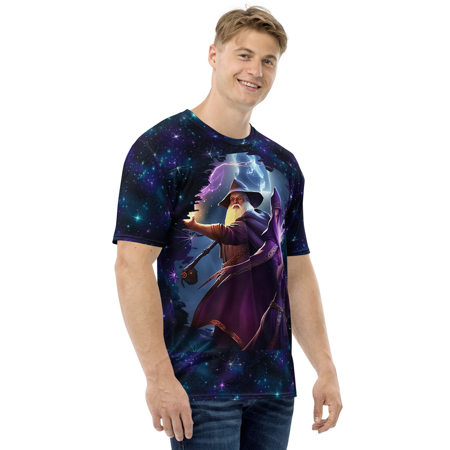 Wizard and Sorceress All Over Print Men's T-Shirt