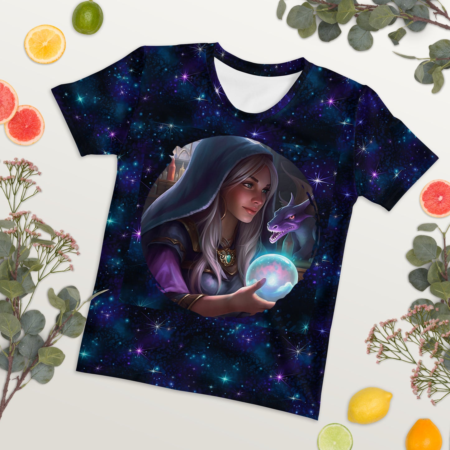 Sorceress and her Dragon Women's T-shirt