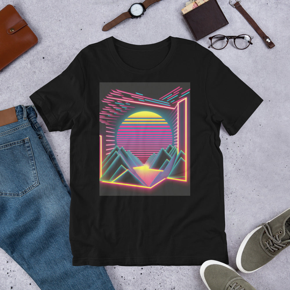 80's Neon Landscape T-Shirt - B.Niki Designs